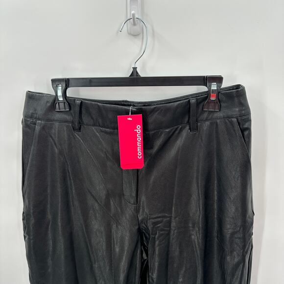 COMMANDO NWT Faux Leather 7/8 Trouser in Black // XL - Picture 6 of 12